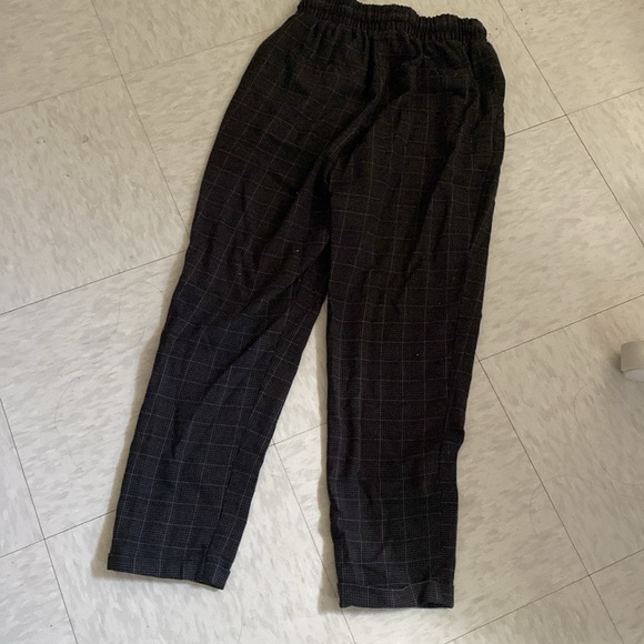 Ardene Plaid Fitted Pants With Drawstring Waist - Picture 6 of 7